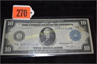 SERIES 1914 US $10 FEDERAL RESERVE NOTE SIGNED