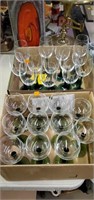 2 boxes of wine glasses (from Germany?) 24 total