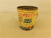 Lowneys hard candy collectable tin 7 in tall