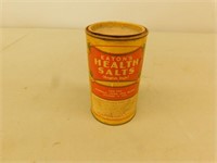 Eatons Health salts collectable tin 5.5 in tall