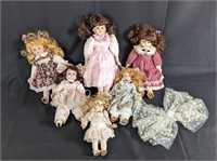 (6) Porcelain Baby Dolls