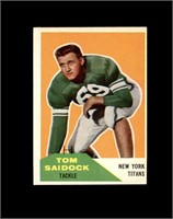 1960 Fleer #64 Tom Saidock EX to EX-MT+