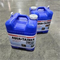 Pair of 7 Gallon Aqua Tainer Water Containers
