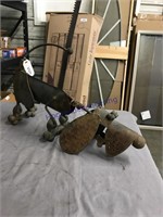 METAL DOG YARD ART