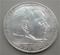 1935 Silver German Third Reich Coin