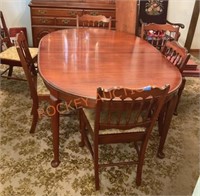 Pennsylvania house, dining table, and chairs