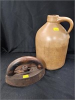 Jug Crock and Flat Iron