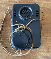 Antique Telephone Metal Receiver