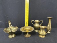 Group of Vintage Brass Items