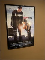 FRAMED PURSUIT OF HAPPINESS MOVIE POSTER