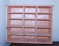 Handmade wood storage shelf, 24" x 6" x 20"