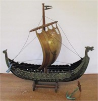 Metal Viking Ship