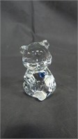 Fenton Art Glass September Birthday Bear