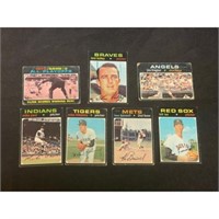 Over 400 1971 Topps Baseball Cards Mixed Grade