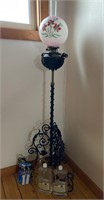 TALL OIL LAMP W/ OIL AND WICKS