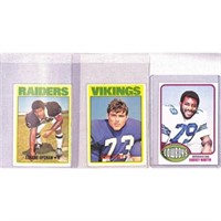 (3) Vintage Football Rookie Cards