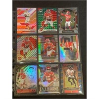 (9) Different High Grade Patrick Mahomes Cards
