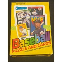 1989 Donruss Baseball Unopened Wax Box