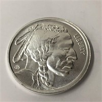 .9999 Fine Silver One Ounce Buffalo Round