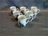 6 PC. Norman Rockwell mugs