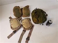 Military Medical Kit and Two Sets Of Knee Pads