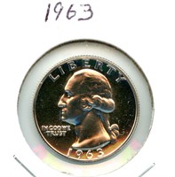 1963 Proof Silver Washington Quarter