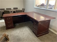 Office Desk, Two Piece L-Shape 6’