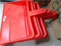 6 New Red Dust Pans