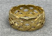 14K Gold Ring, 5.69g, Sz 7