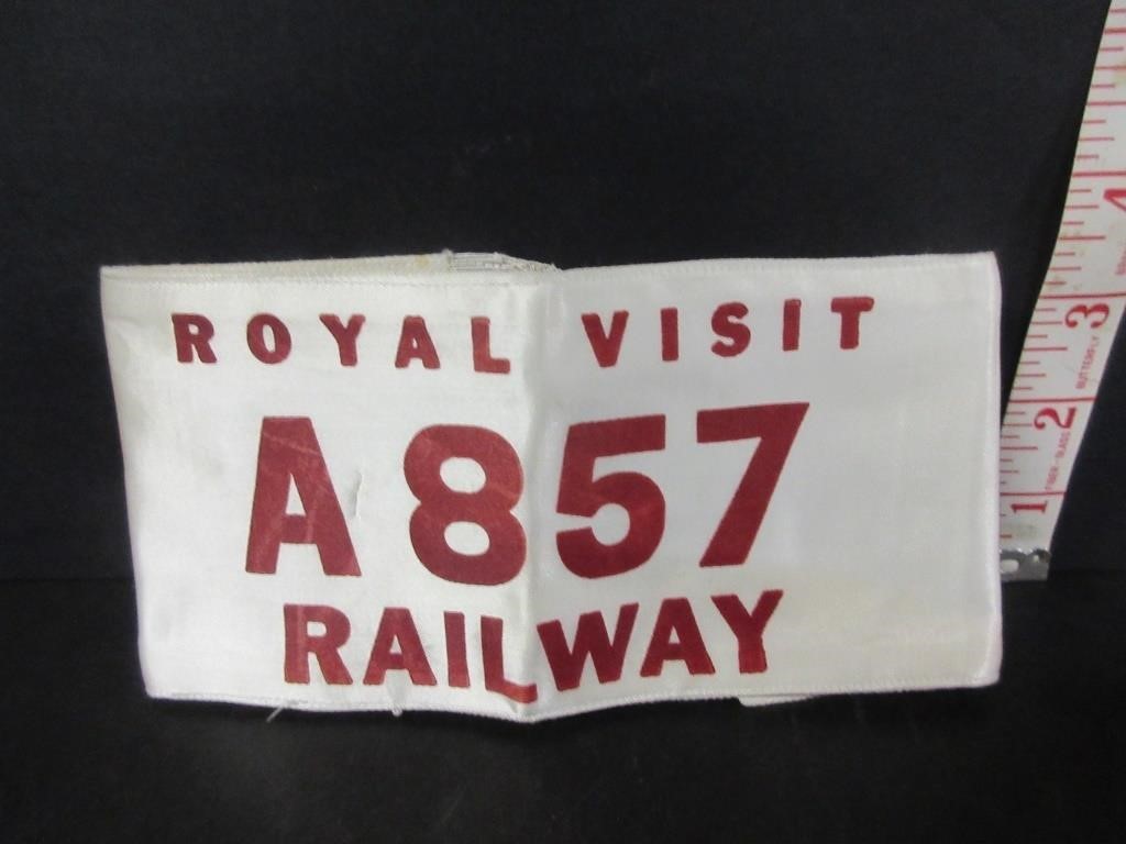 1939 ROYAL VISIT RAILWAY A 857 ARMBAND