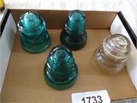 (4) Glass Insulators