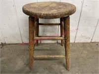 Antique shorter stool (top needs glued)