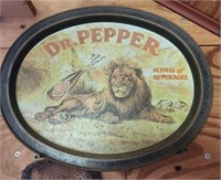 Vintage metal Dr. Pepper tray
