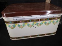 Brown Lidded Breadbox