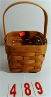Square Basket with handle and Plastic Liner
