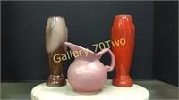 Pair of Frankoma vases with coordinating Niloak