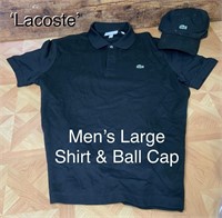 Mens Golf Shirt w. Matching Ball Cap (Large)