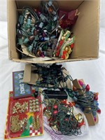 Box Of Various Christmas Items