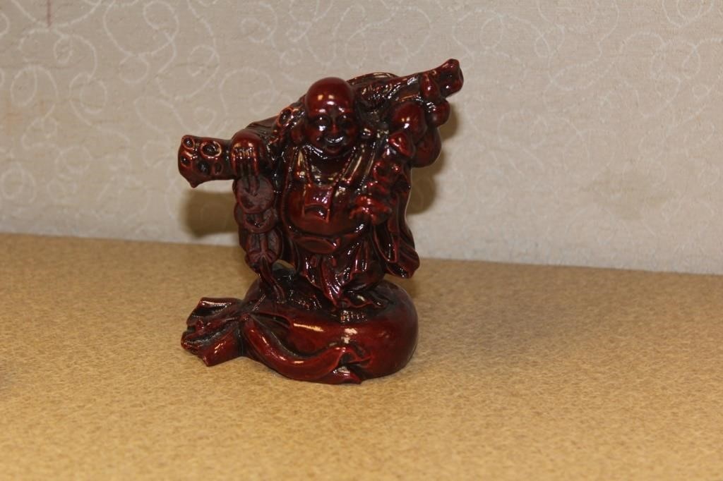 Chinese Red Resin Buddha