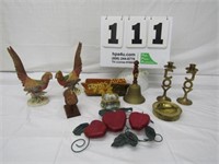 Lefton Golden Pheasants, Brass Bell, Misc. Items