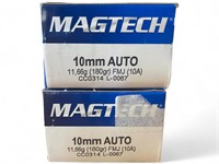 2 Boxes of 10mm Magtech Ammo