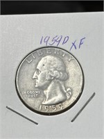 1959 D George Washington Silver Quarter