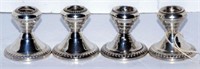 Lot #3306 - (2) Pairs of 2” sterling weighted