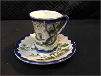 Japanese China Teacup and Saucer