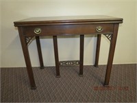 Knechtel Walnut fold over extension games table