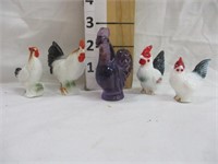 Purple Fenton Chicken & 2 Sets of Bone China
