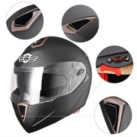 $80 AHR FULL FACE DUAL VISOR HELMET SIZE-M