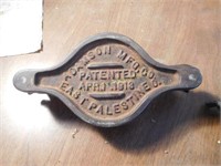 (2) Adamson Mfg. Co. Patented 1913 Iron