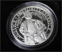 2015 PROOF MARSHALS SILVER DOLLAR W BOX PAPERS