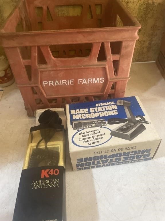 CB base station mic, CB mic, prairie farm, milk,